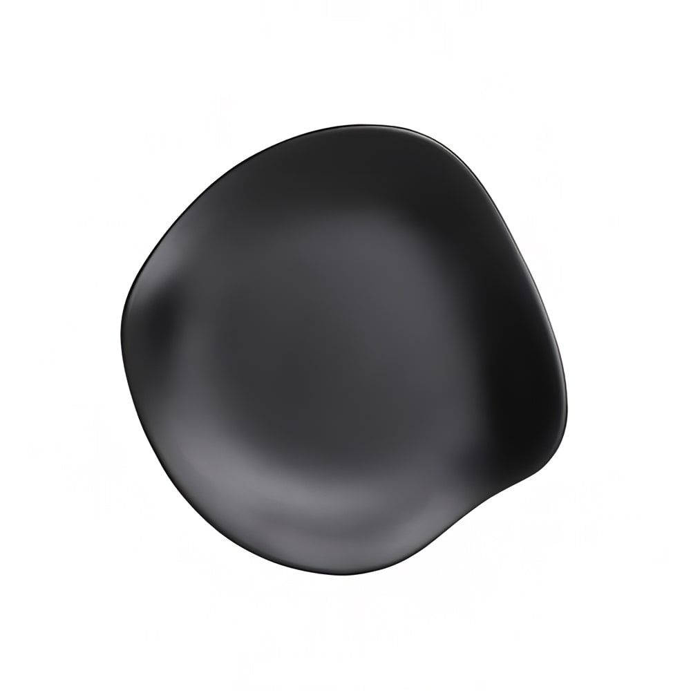 Steelite 7000DD030 8 1/4" Round Melamine Appetizer Plate, Marisol Black