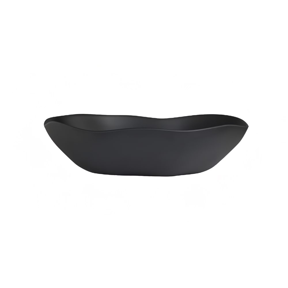 Steelite 7000DD032 17 qt Oval Melamine Salad Bowl, Marisol Black