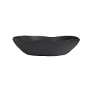 Steelite 7000DD032 17 qt Oval Melamine Salad Bowl, Marisol Black thumbnail 2