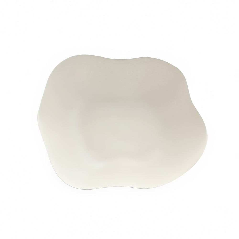 Steelite 7002DD005 6 3/4 qt Oval Melamine  Salad Bowl, Marisol Sandshell