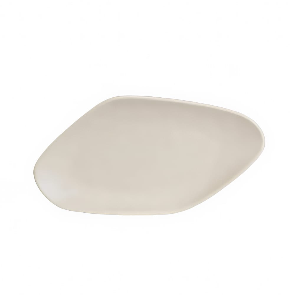 Steelite 7002DD010 15" x 8" Oval Delfin Platter - Melamine, Marisol Sandshell