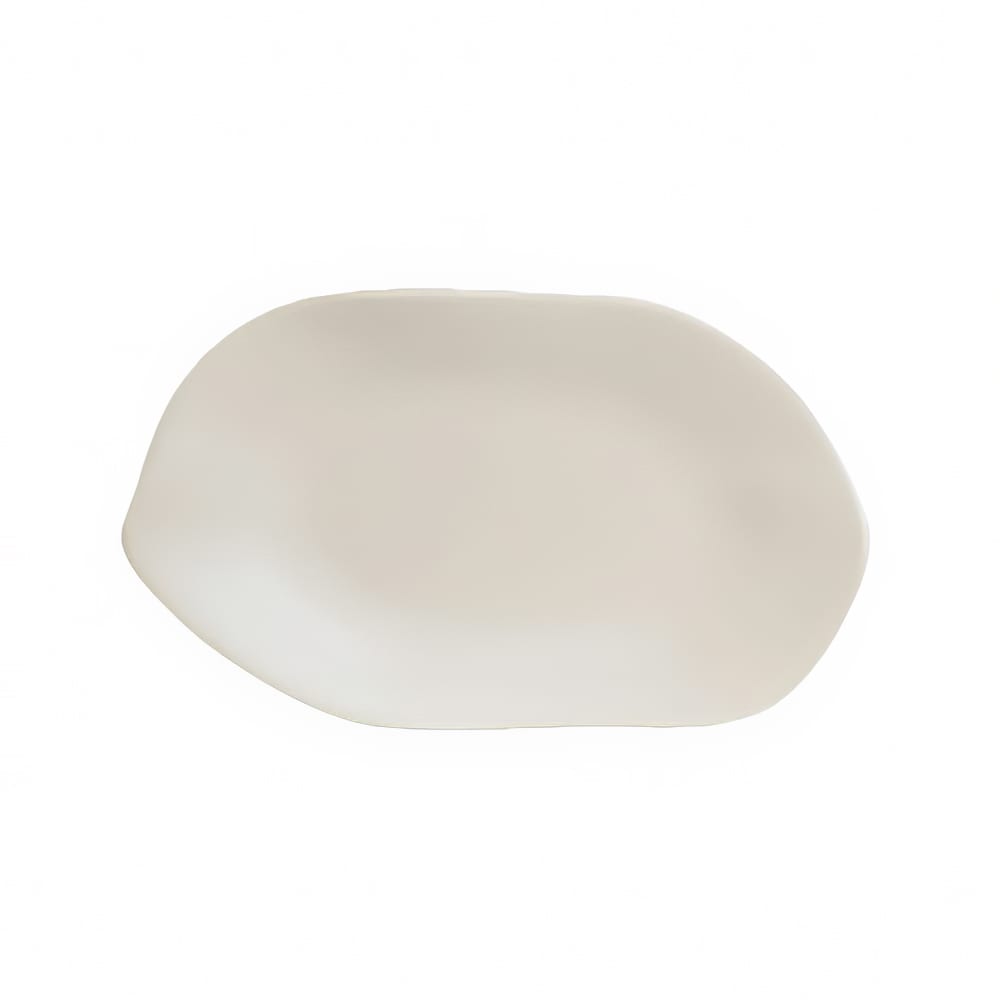 Steelite 7002DD020 12" x 7 1/8" Oval Delfin Platter - Melamine, Marisol Sandshell