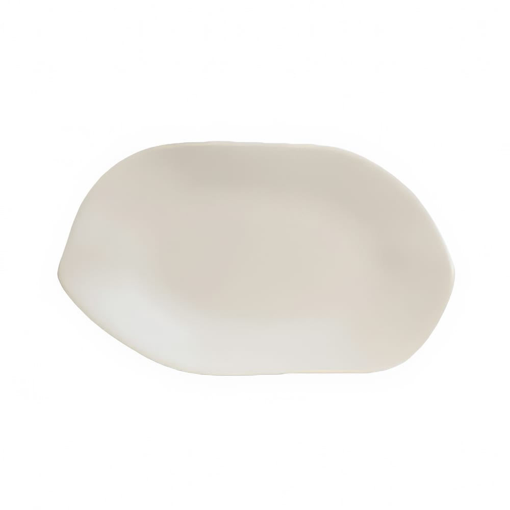 Steelite 7002DD021 10" x 5 7/8" Oval Delfin Platter - Melamine, Marisol Sandshell