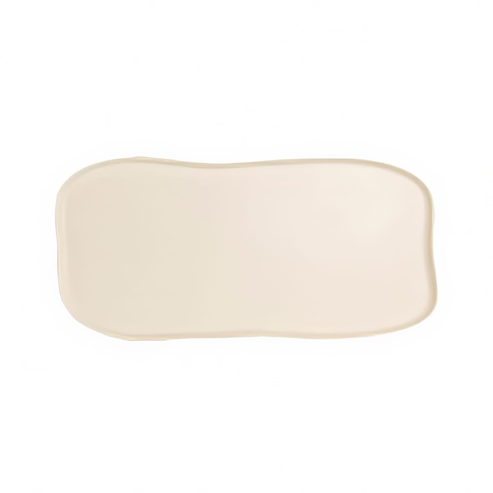 Steelite 7002DD031 27" x 13" Rectangular Delfin Platter - Melamine, Marisol Sandshell