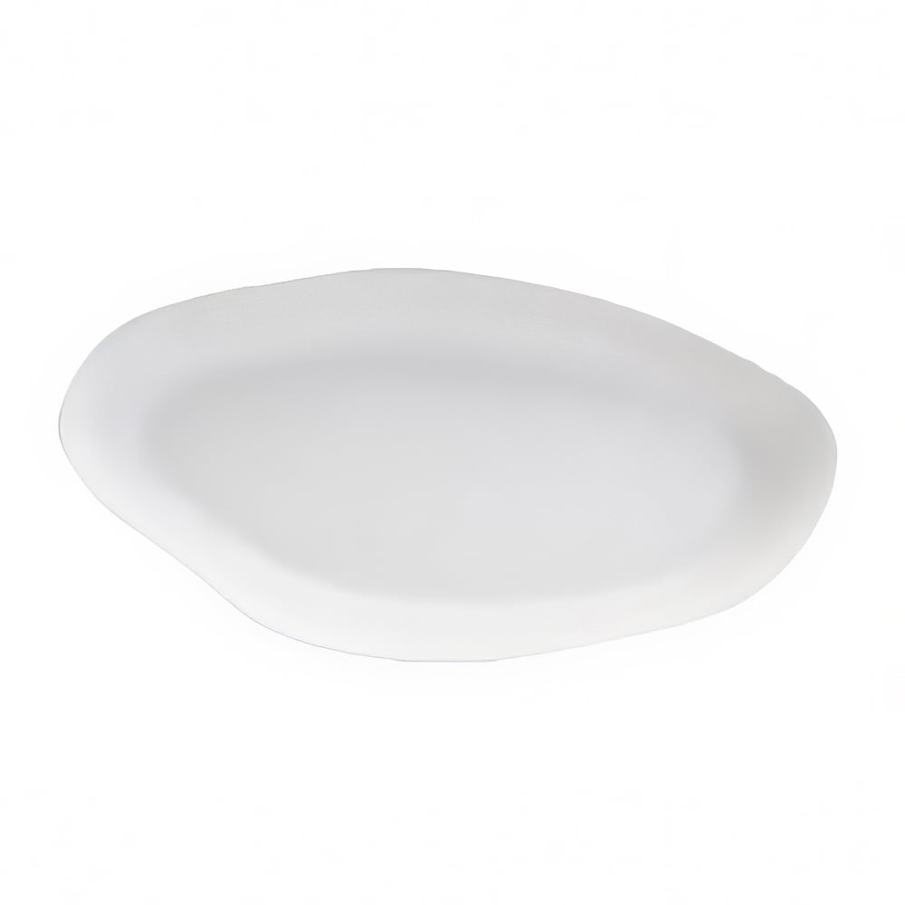 Steelite 7008DD003 2 3/4 qt Irregular Melamine  Antipasto Serving Bowl, Marisol White
