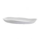 Steelite 7008DD003 2 3/4 qt Irregular Melamine  Antipasto Serving Bowl, Marisol White thumbnail 2
