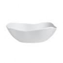 Steelite 7008DD005 6 3/4 qt Oval Melamine  Salad Bowl, Marisol White thumbnail 2