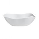 Steelite 7008DD014 12 qt Oval Melamine  Salad Bowl, Marisol White thumbnail 2