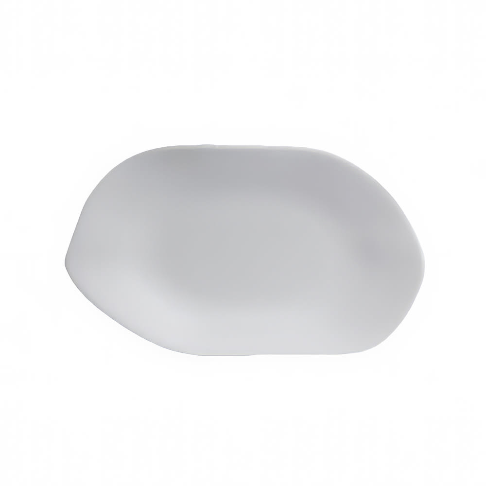 Steelite 7008DD020 12" x 7 1/8" Oval Deflin Platter - Melamine, Marisol White