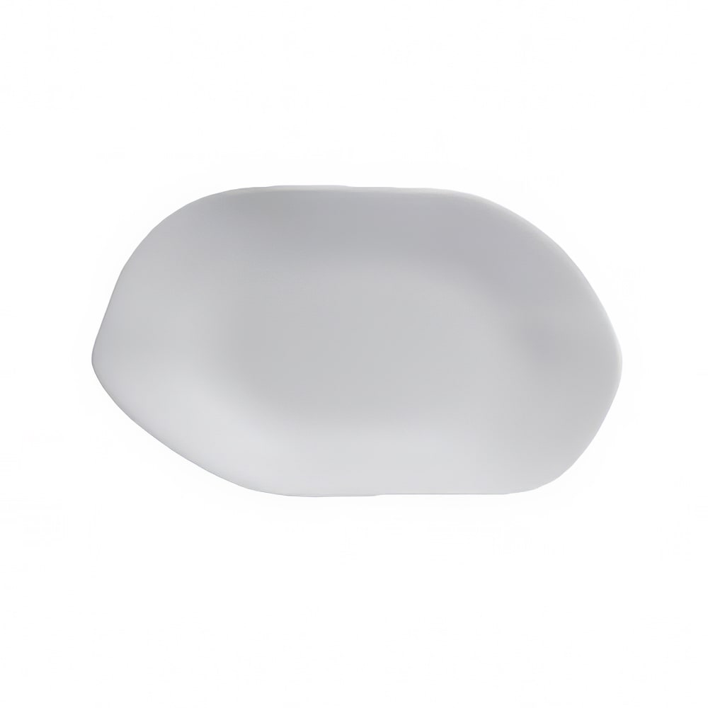 Steelite 7008DD021 10" x 5 7/8" Oval Deflin Platter - Melamine, Marisol White
