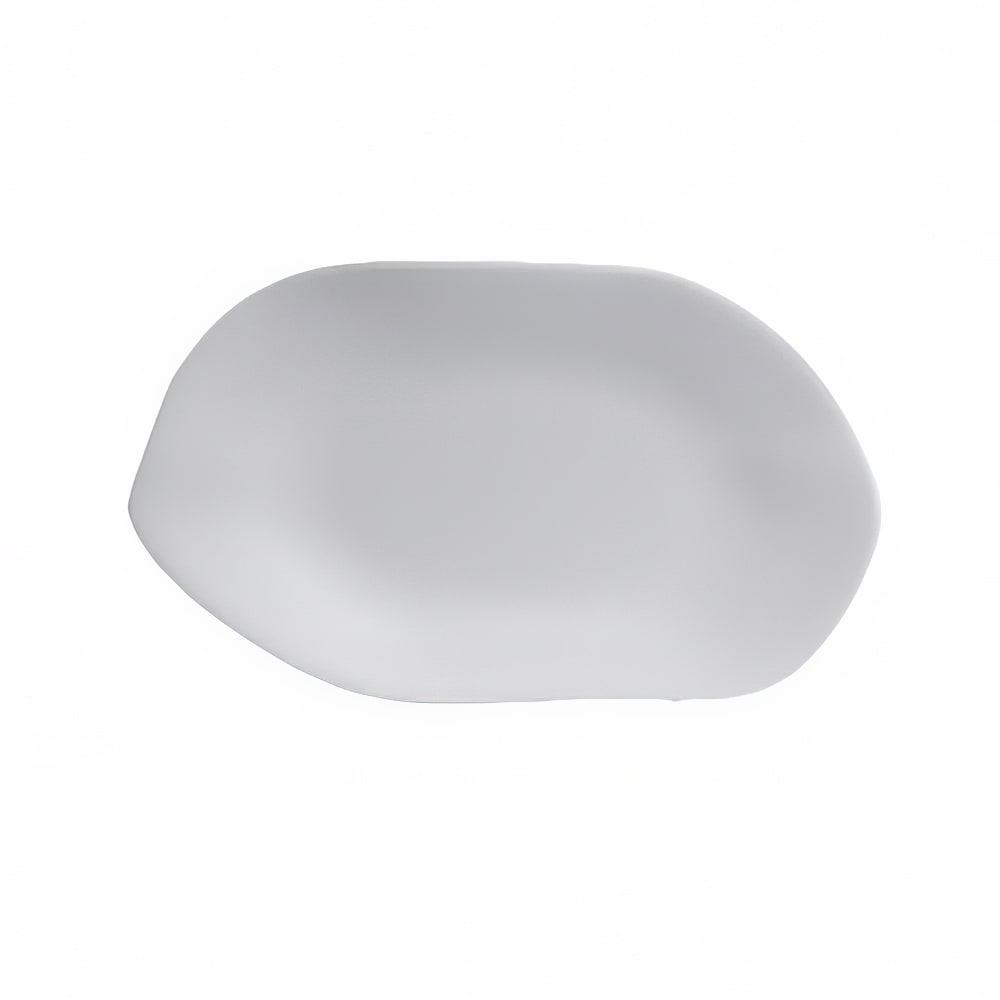 Steelite 7008DD022 7" x 4 1/4" Oval Deflin Platter - Melamine, Marisol White