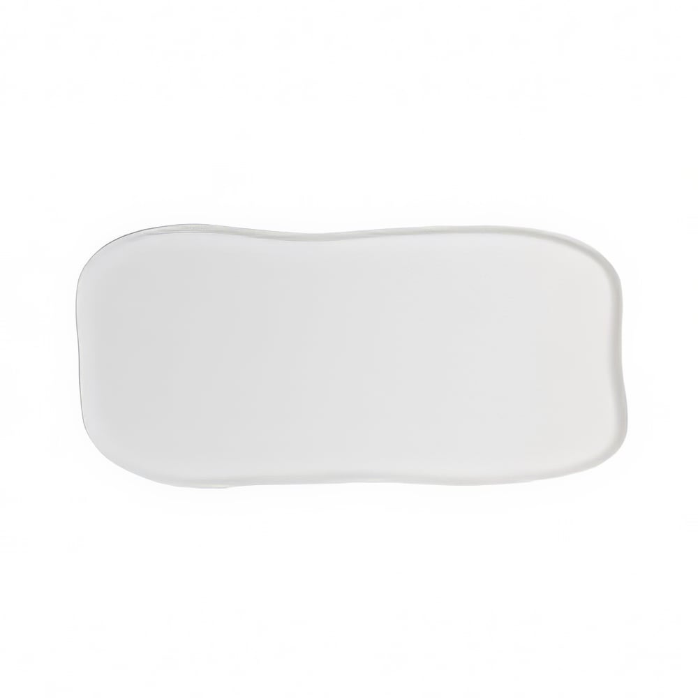 Steelite 7008DD031 27" x 13" Rectangular Delfin Fruit/Sandwich Platter - Melamine, Marisol White