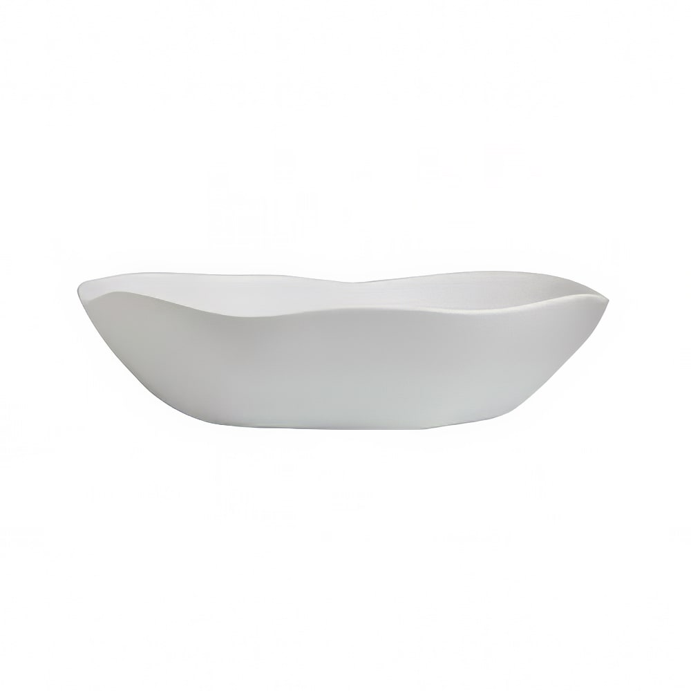 Steelite 7008DD032 17 qt Oval Melamine Salad Bowl, Marisol White