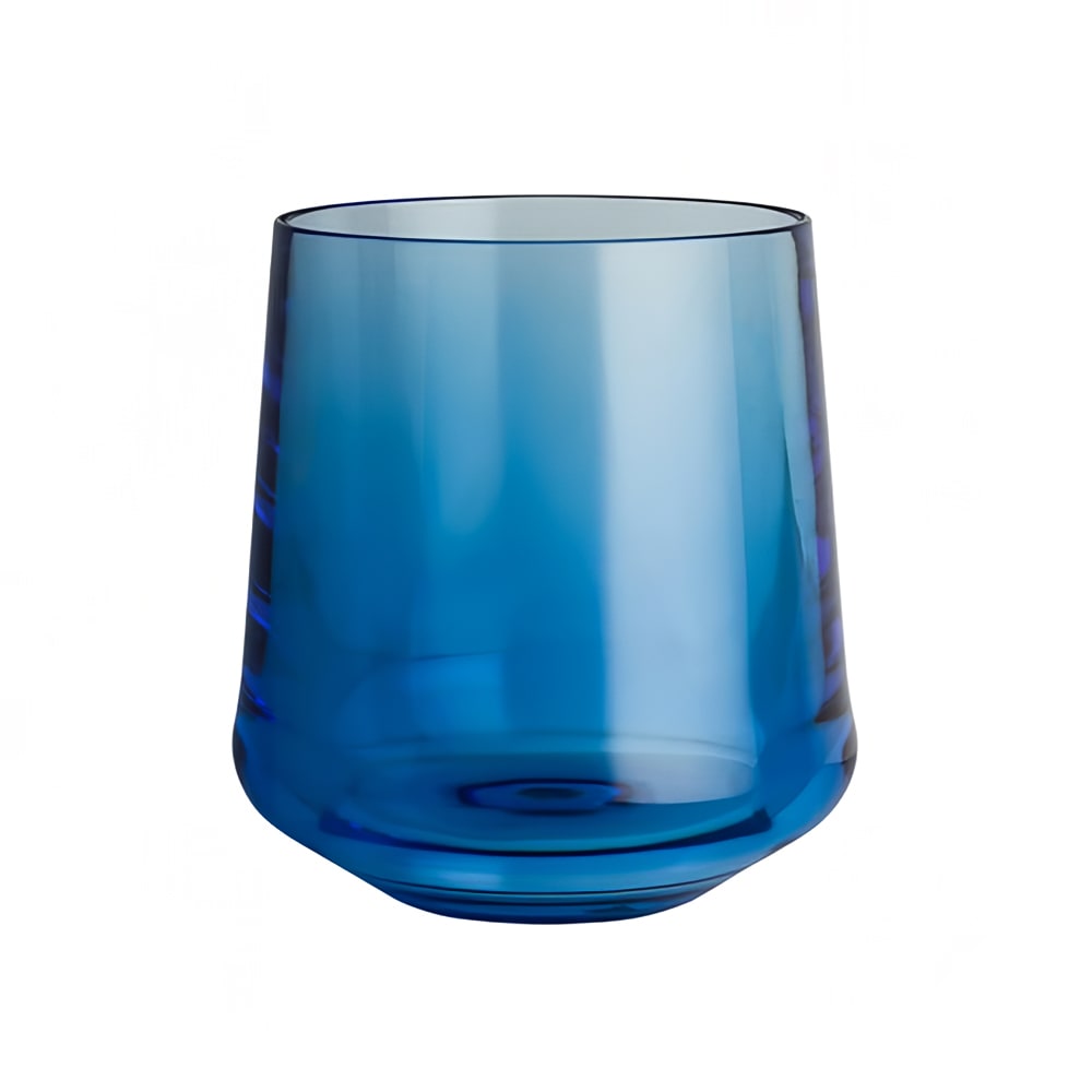 Steelite 7032DR011 12 oz Summit Stemless Wine Glass, Plastic, Blue