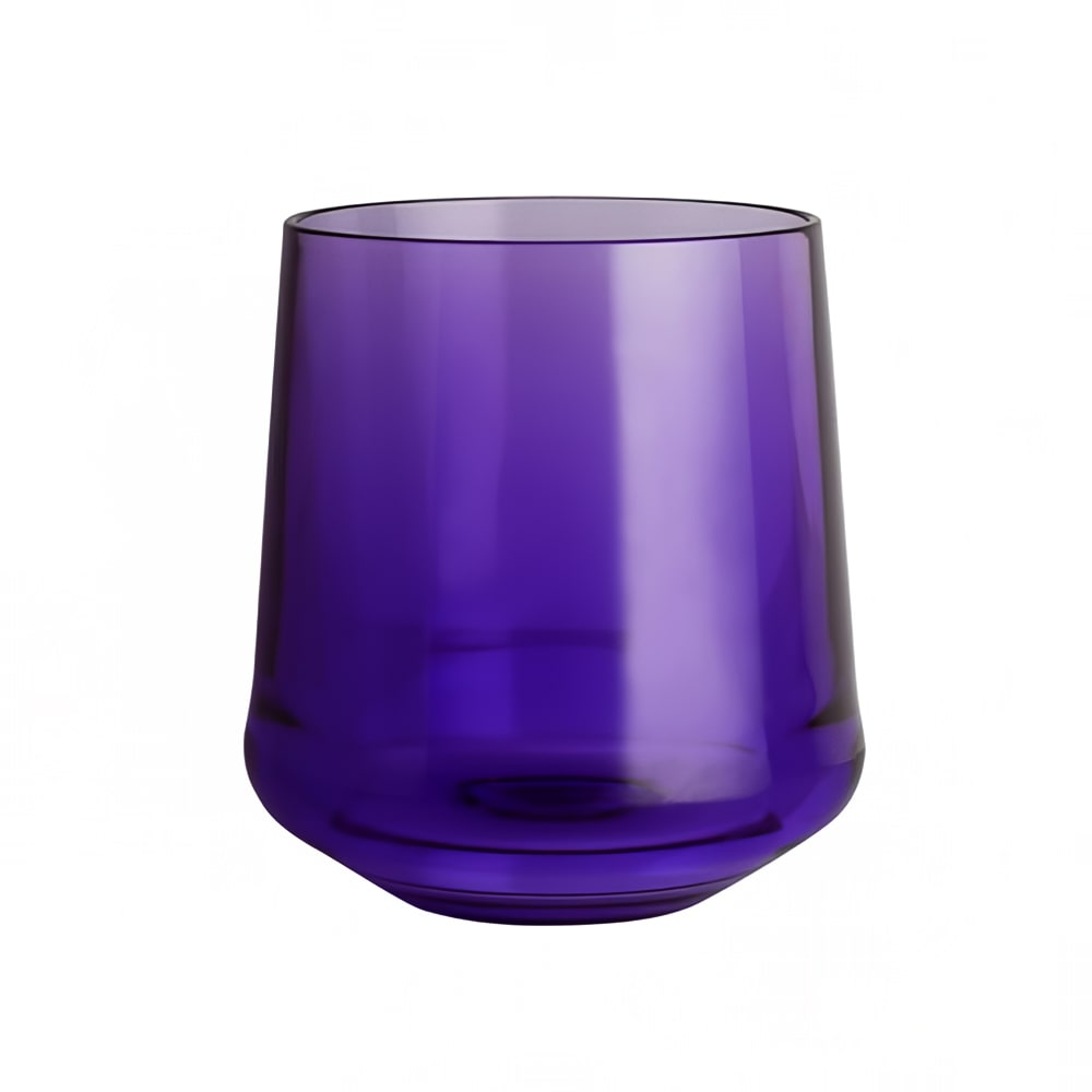 Steelite 7043DR011 12 oz Summit Stemless Wine Glass, Plastic, Purple