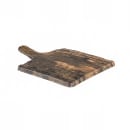 Steelite 7044DD094 10" Square Barn Wood Serving Board w/4" Handle - Melamine, Brown thumbnail 2