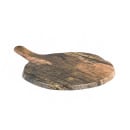 Steelite 7044DD096 12" Round Barn Wood Serving Board - Melamine, Brown thumbnail 2
