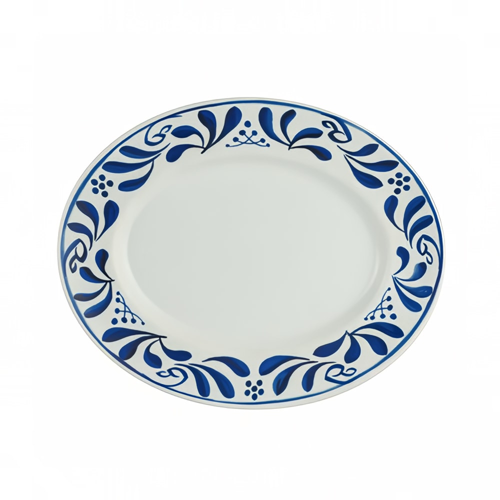Steelite 7062DD303 11" x 9" Oval Melamine Plate - Viva