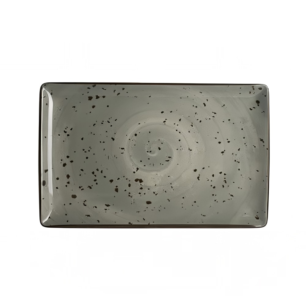 Steelite 7065MM300 12" x 7 1/2" Rectangular Creations Tray - Melamine, Urban Smoke