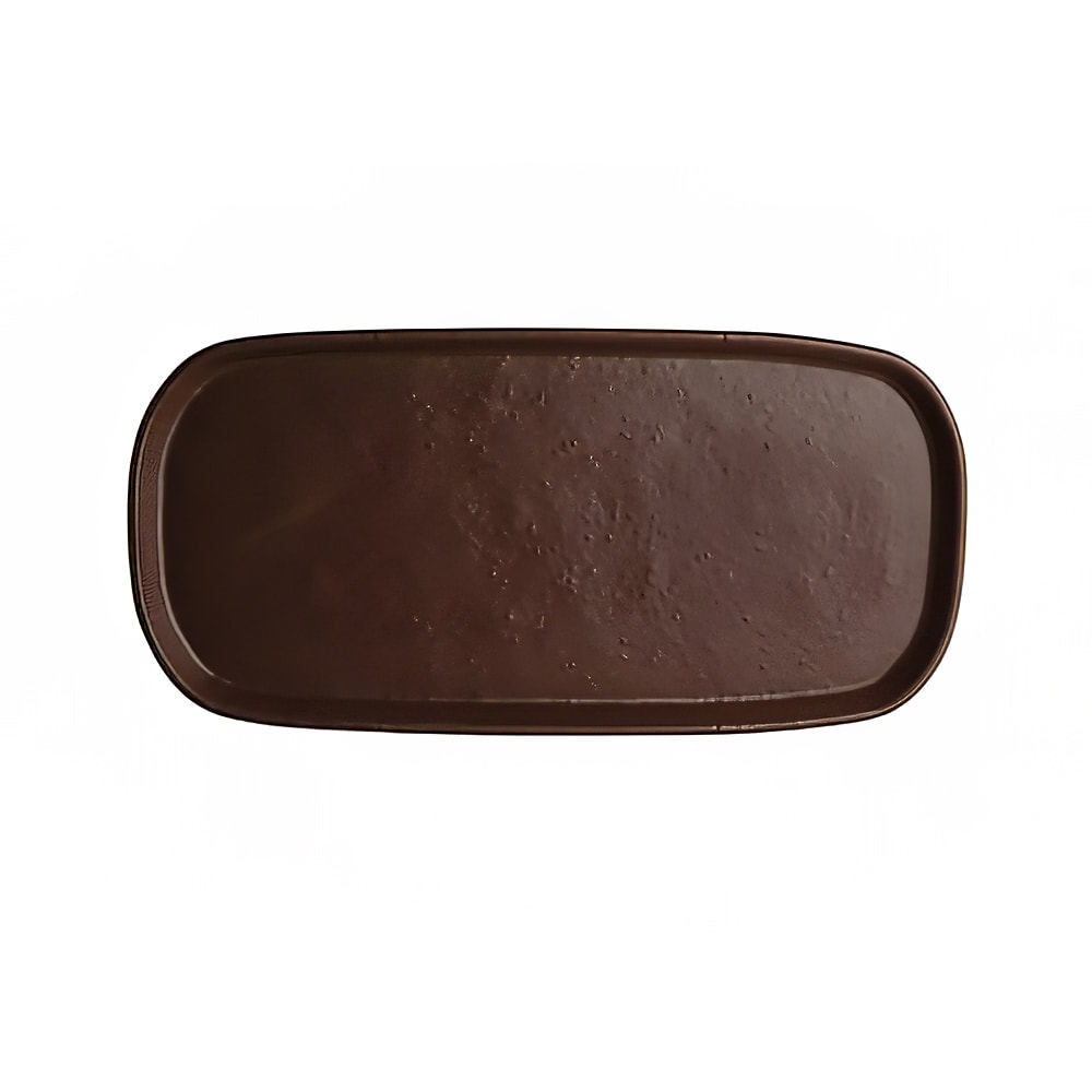 Steelite 7180TM521 14 1/2" x 7" Oval Creations Tray - Melamine, Redwood