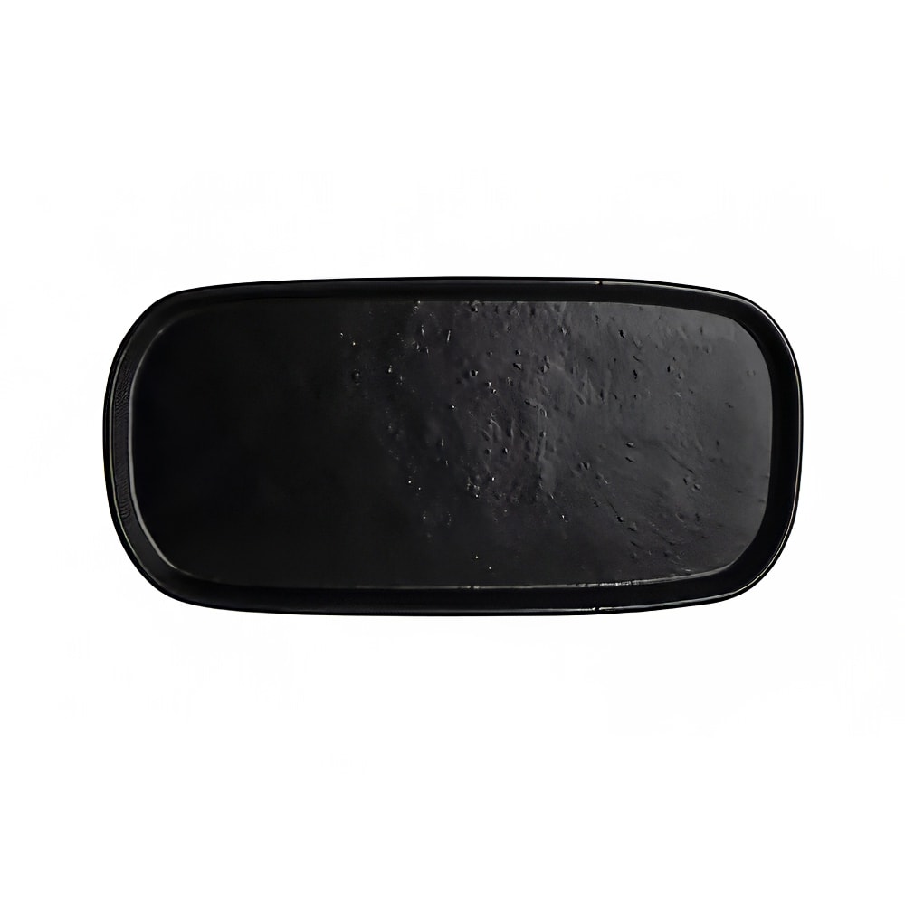 Steelite 7181TM521 14 1/2" x 7" Oval Creations Tray - Melamine, Black