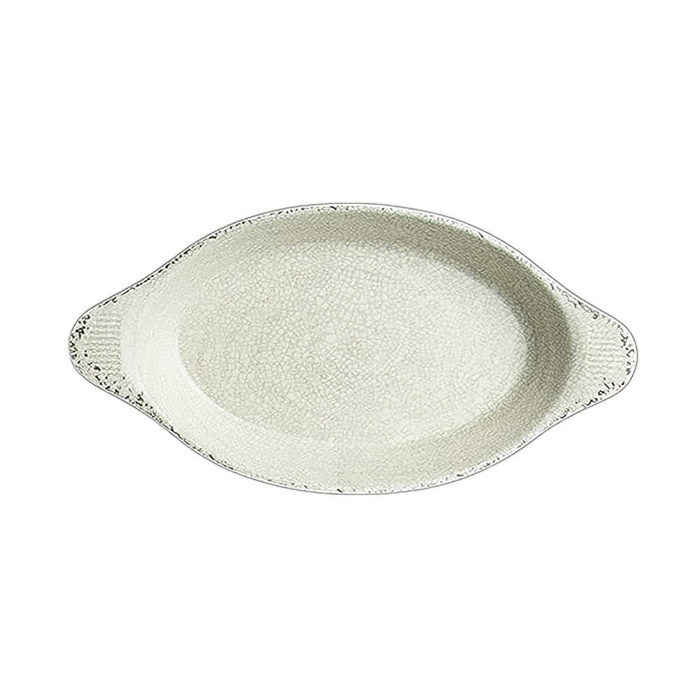 Steelite 7194TM078 23 oz Oval Melamine Eared Dish, Stone