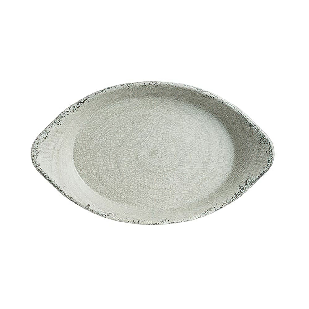 Steelite 7194TM080 42 oz Oval Melamine Eared Dish, Stone
