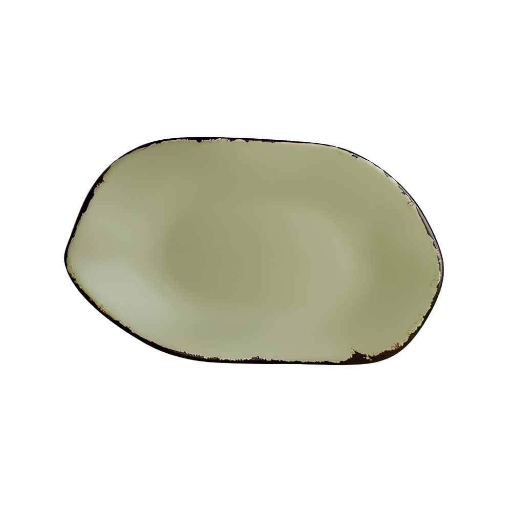 Steelite 7216DD020 12" x 7 1/8" Oval Deflin Platter - Melamine, Marisol Rustic Sage