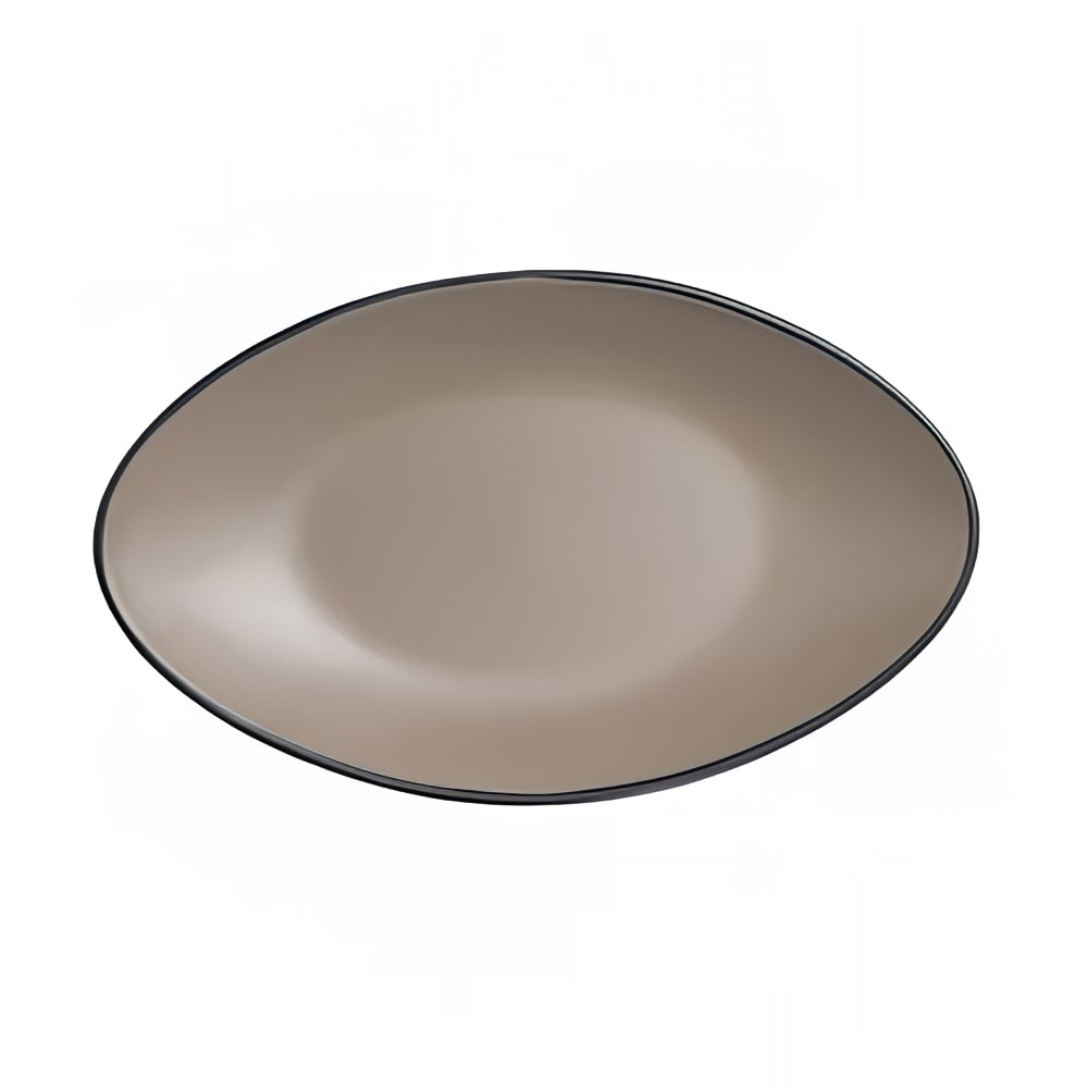 Steelite 7810JB021 9 3/4" x 5 7/8" Oval Melamine Plate - Sandstone