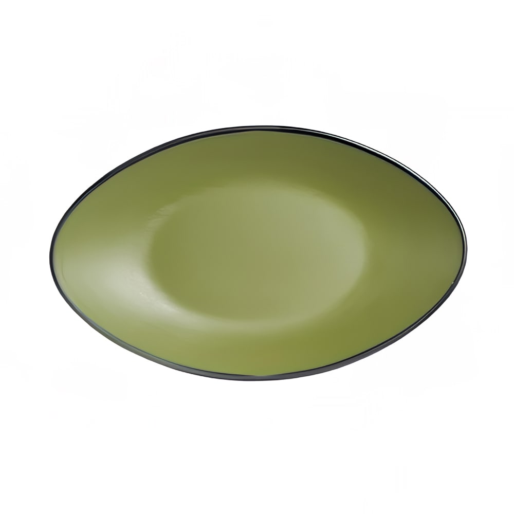 Steelite 7820JB021 9 3/4" x 5 7/8" Oval Melamine Plate - Cactus