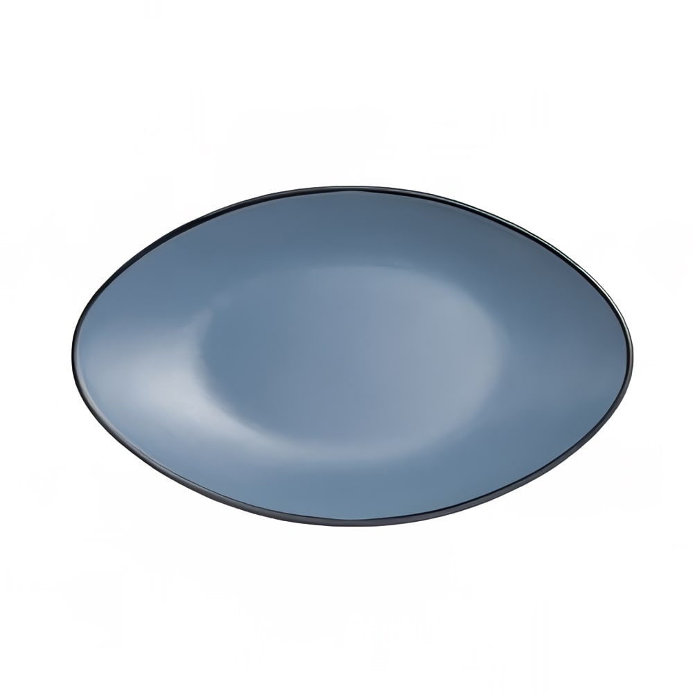 Steelite 7830JB021 9 3/4" x 5 7/8" Oval Melamine Plate - Lagoon