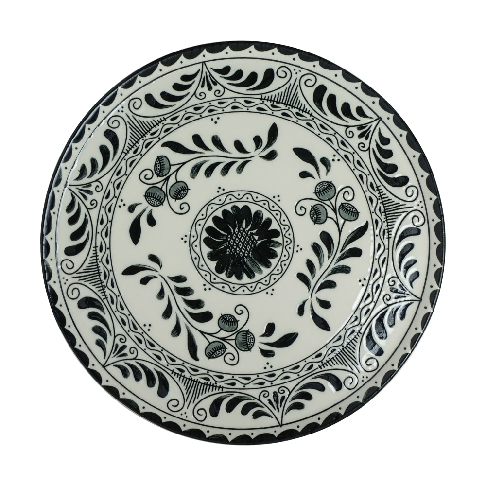Steelite A101P803 7 1/2" Round Plate - China, Talavera Black