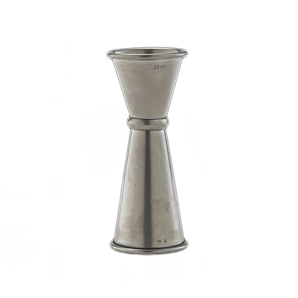 Steelite GWJIG2550V Double Jigger - 1/2 oz & 1 1/2 oz, Steel, Vintage Finish