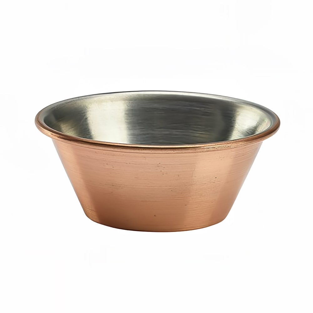 Steelite GWRAMST115C 1 1/2 oz Genware London Ramekin - Stainless Steel, Copper