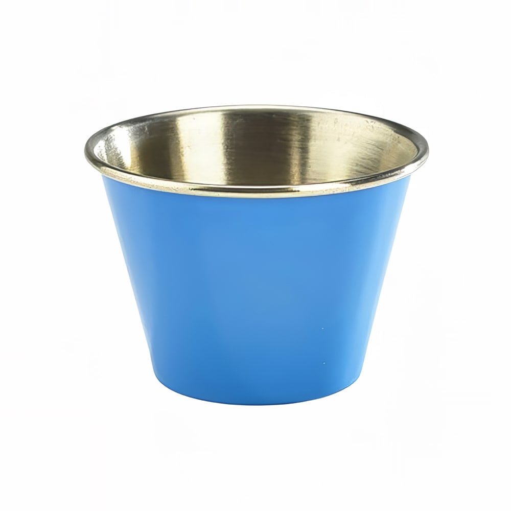 Steelite GWRAMST2BL 2 1/2 oz Genware London Ramekin - Stainless Steel, Blue
