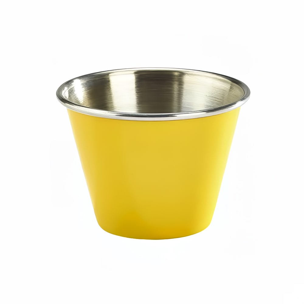 Steelite GWRAMST2Y 2 1/2 oz Genware London Ramekin - Stainless Steel, Yellow