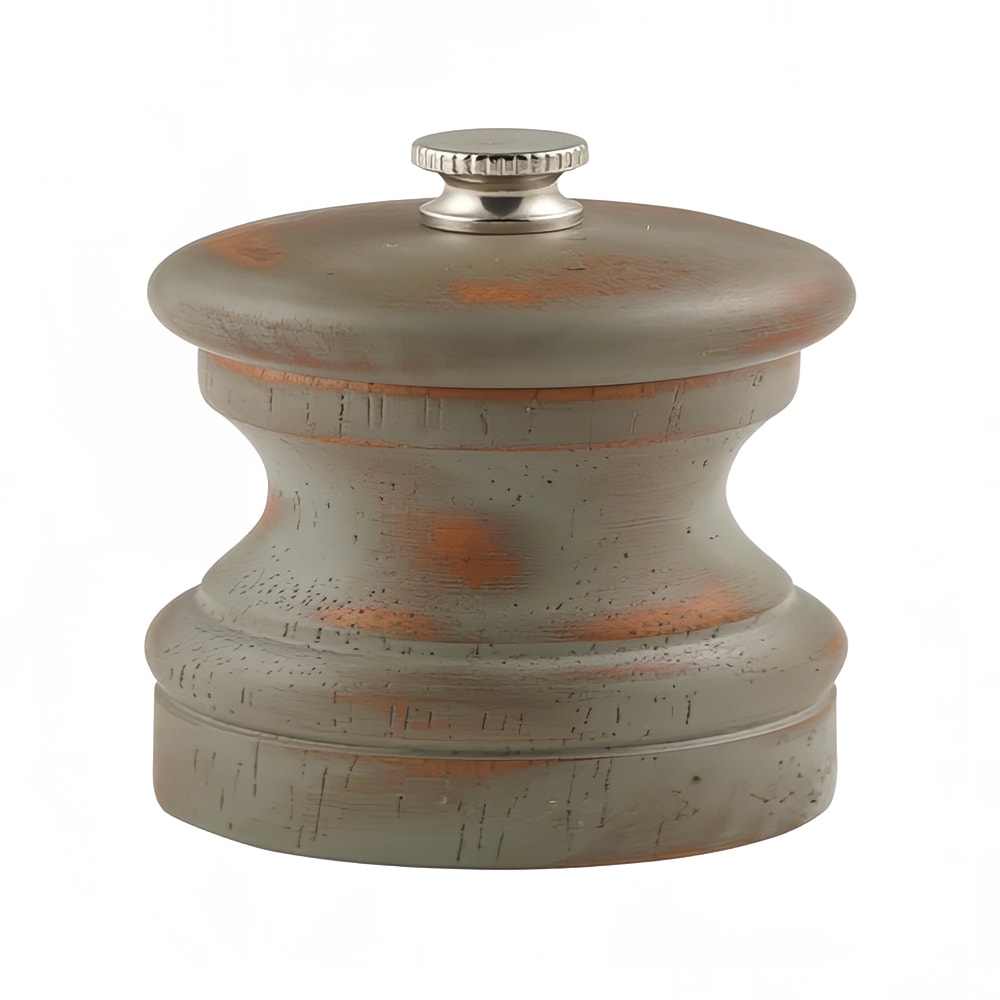 Steelite GWSPWD10A 4" Salt/Pepper Grinder - Wood, Antique