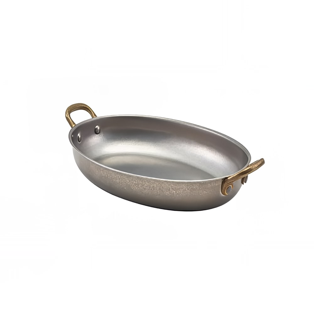 Steelite GWSSD24V 32 oz Oval Dish - Stainless Steel, Vintage Finish