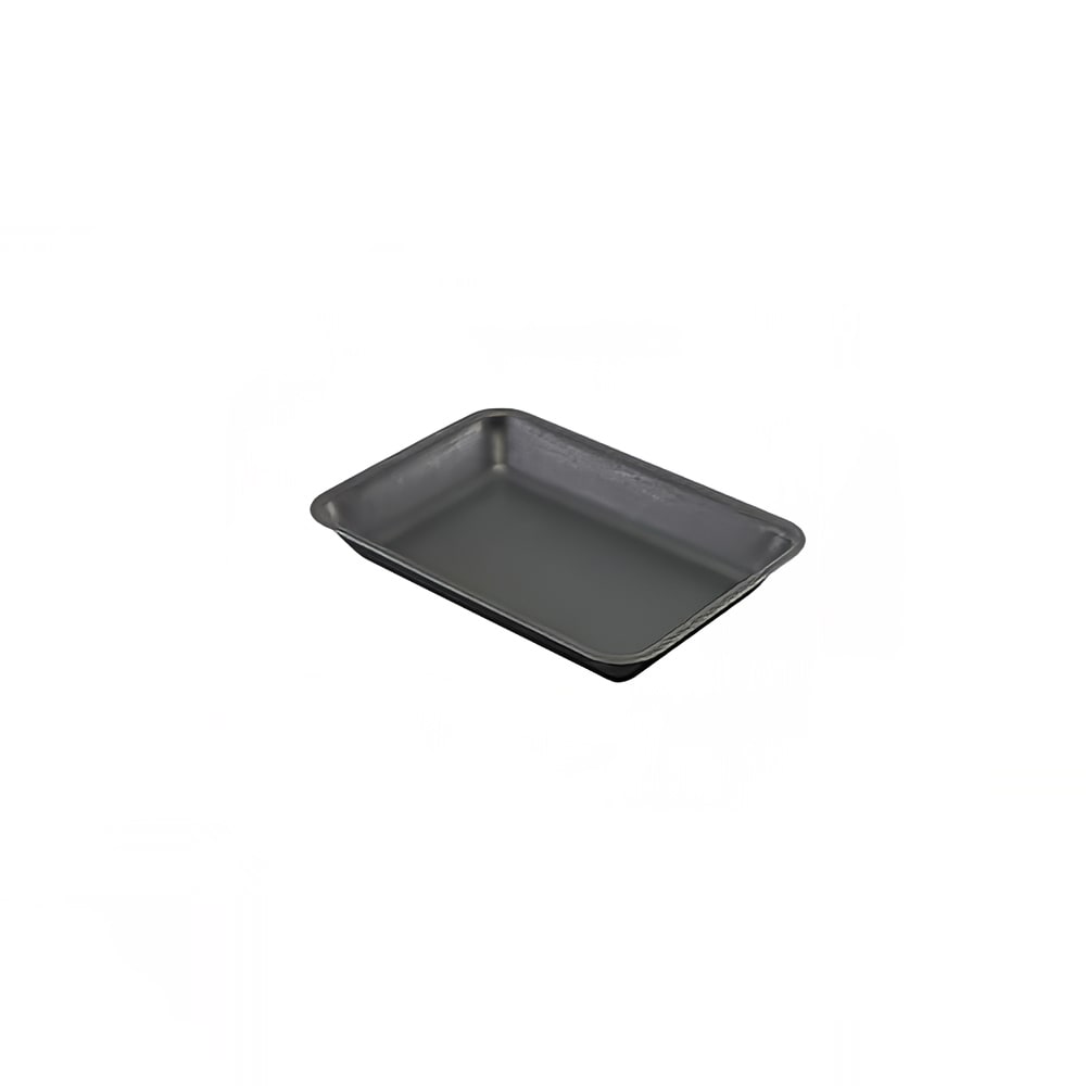 Steelite GWSST2014BKV Rectangular Serving Tray - 8" x 5 3/4" x 3/4" - Stainless Steel, Vintage Black