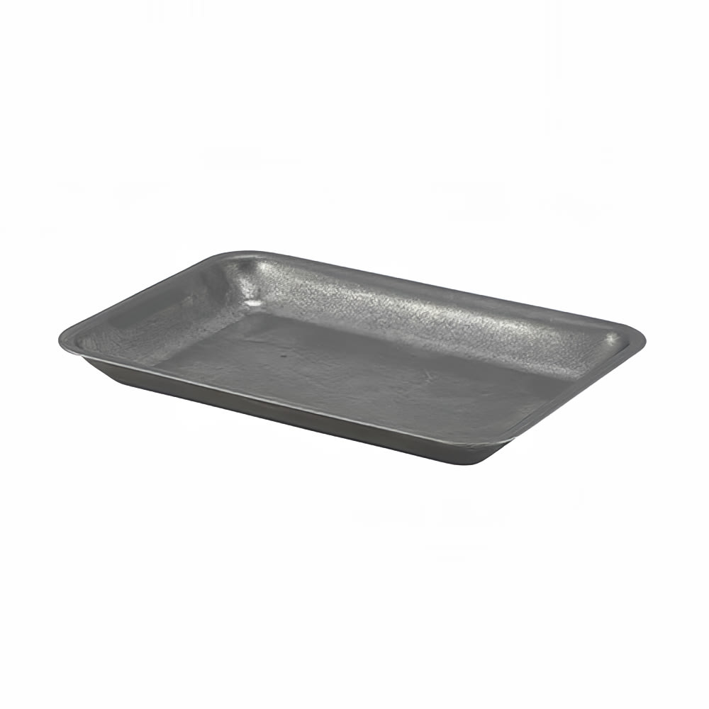 Steelite GWSST2014V Rectangular Serving Tray - 8" x 5 3/4" x 3/4" - Stainless Steel, Vintage