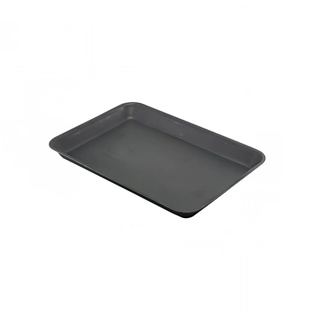 Steelite GWSST3121BKV Rectangular Serving Tray - 12 1/2" x 8 5/8" x 3/4" - Stainless Steel, Vintage Black