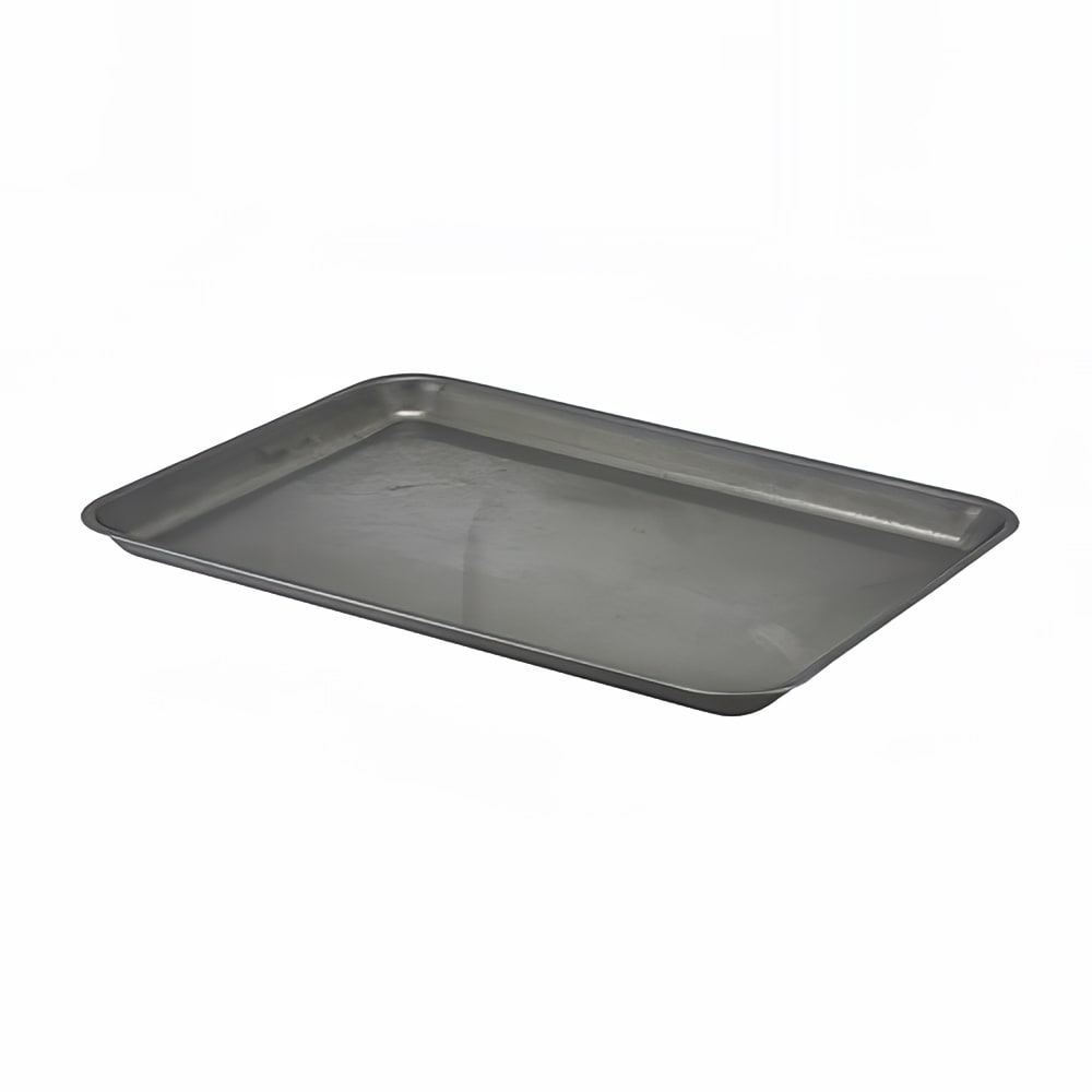 Steelite GWSST3726V Rectangular Serving Tray - 14 3/4" x 10 1/2" x 3/4" - Stainless Steel, Vintage