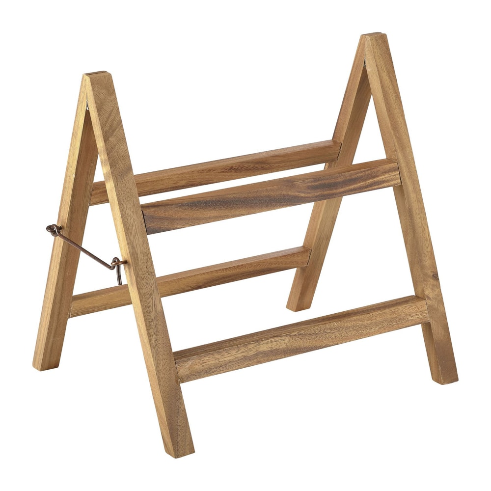 Steelite GWWDS1213 15 3/4" Display Stand - Acacia Wood, Natural