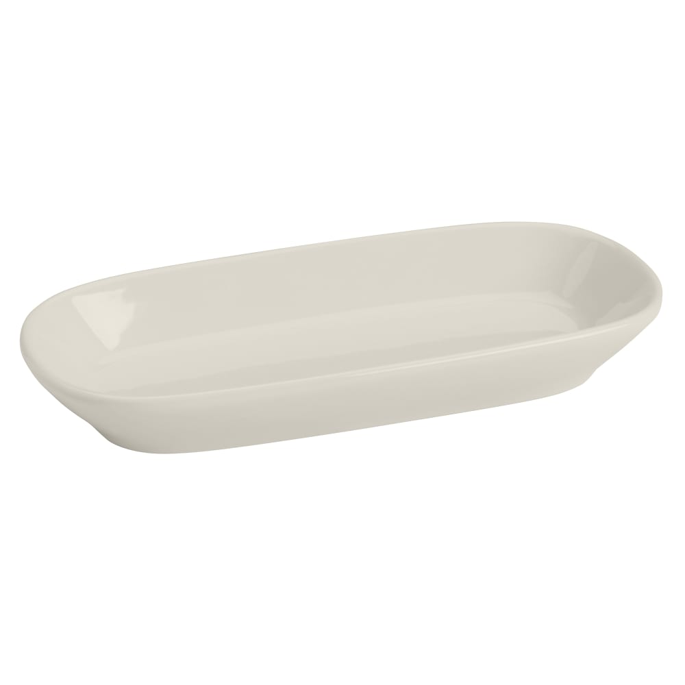 Homer Laughlin HL02000 10" x 4 1/2" Rectangular Unique Tray - China, Ivory