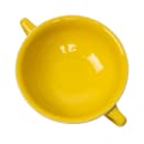 Homer Laughlin HL076320 10 1/4 oz Round Colorations Soup Bowl w/ Handles - China, Sunflower thumbnail 3