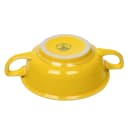 Homer Laughlin HL076320 10 1/4 oz Round Colorations Soup Bowl w/ Handles - China, Sunflower thumbnail 4