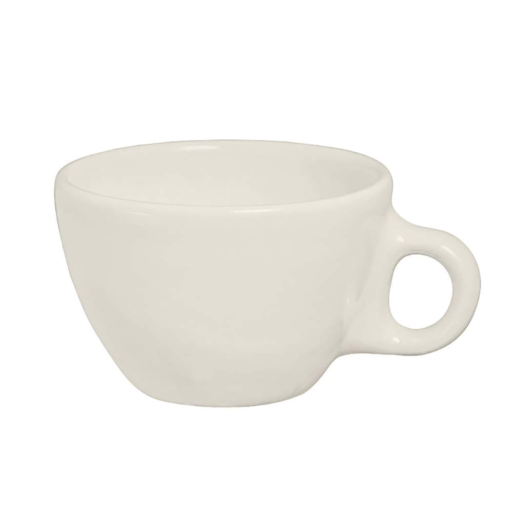 Homer Laughlin HL10200 7 1/2 oz Rolled Edge Ovide Cup - China, Ivory