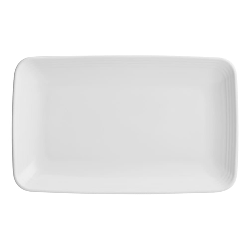 Homer Laughlin HL104510000 11 1/4" x 6 3/4" Rectangular Flipside Tray - China, White