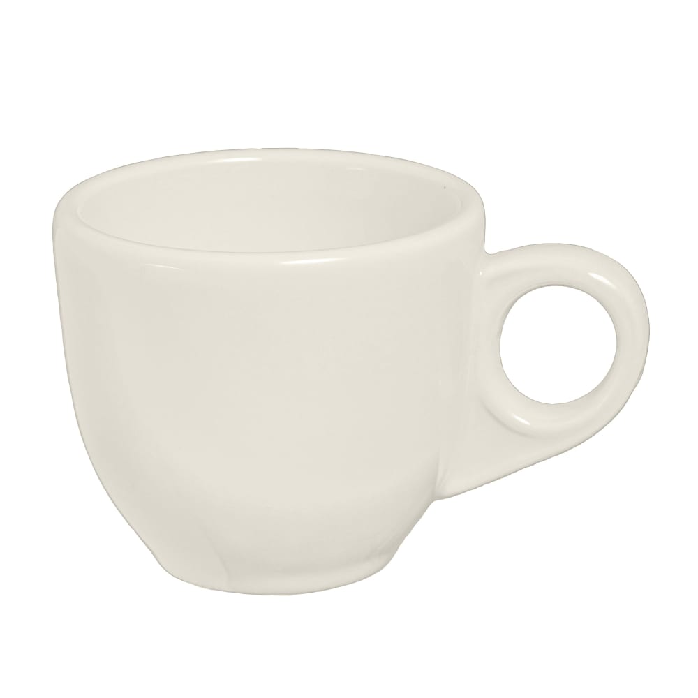 Homer Laughlin HL10800 3 1/2 oz Rolled Edge AD Cup - China, Ivory