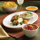 Homer Laughlin HL15100 7 1/4" x 5" Oval Rolled Edge Platter - China, Ivory thumbnail 2